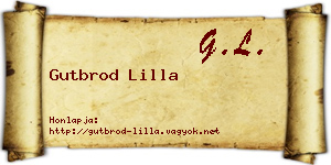 Gutbrod Lilla névjegykártya